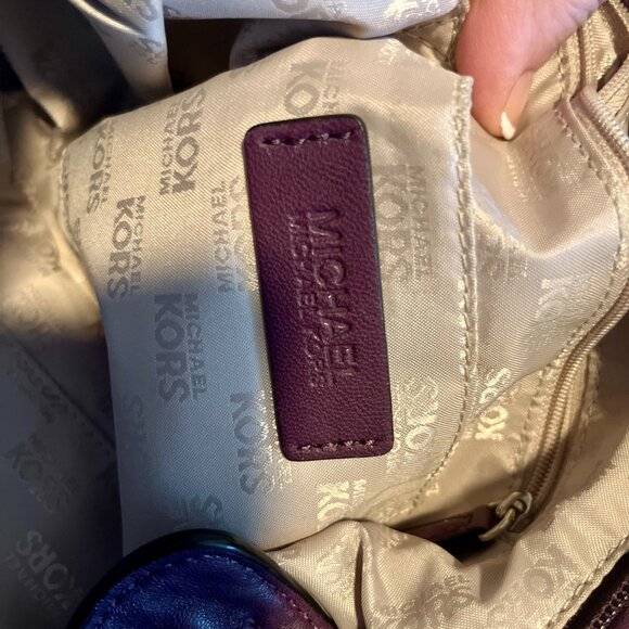 Michael Kors: Purple shoulder bag - Picture 6 of 6